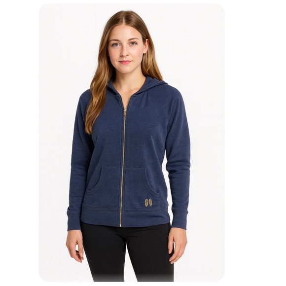 VICTORIA’S SECRET Blue Super Model Essentials Full Zip Hoodie Size XS - Picture 1 of 11